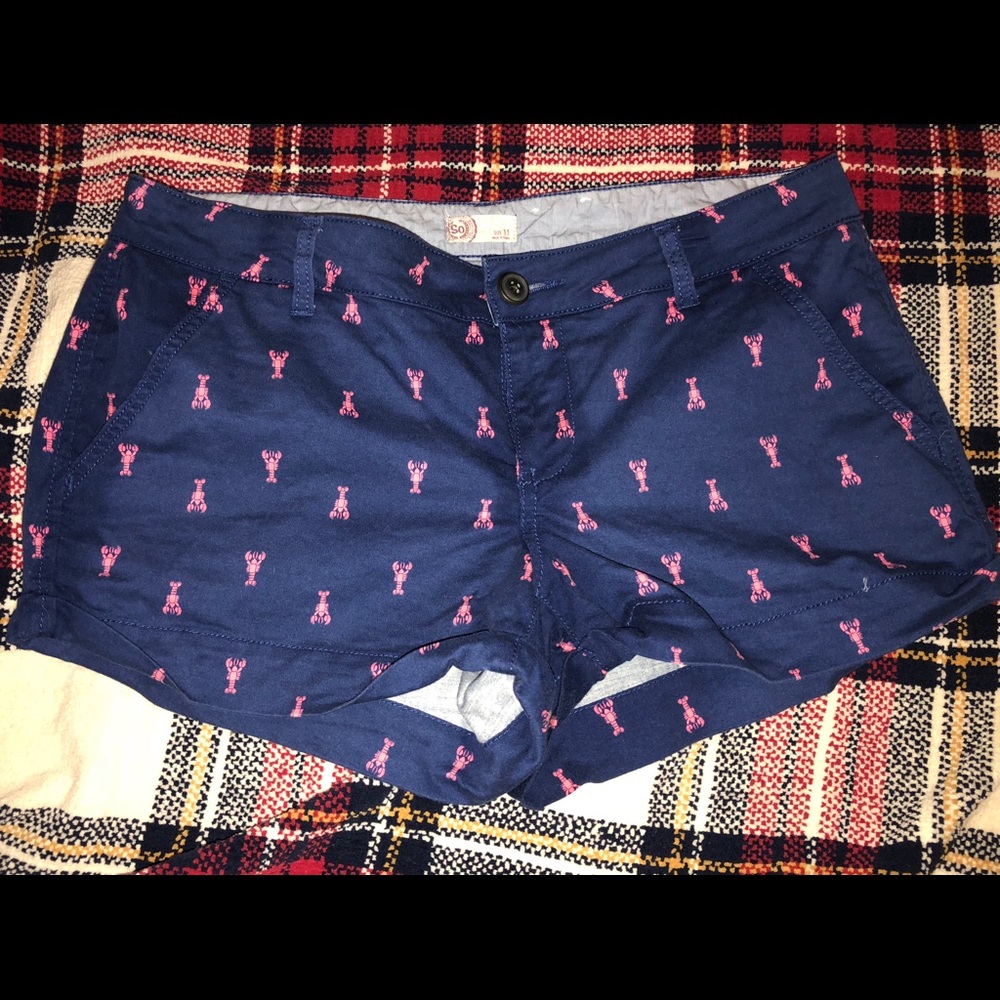 SO NAVY/ PINK LOBSTER SHORTS